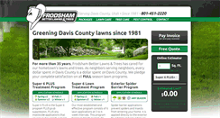 Desktop Screenshot of frodshambetterlawns.com